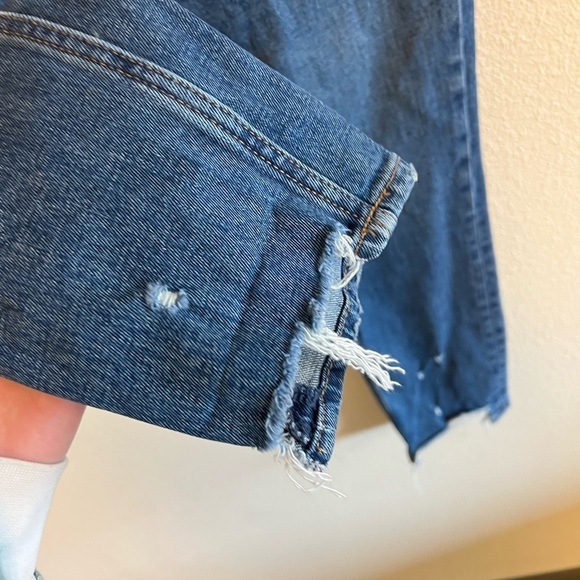 Abercrombie Distressed Medium Wash High Rise Skinny Jeans - Picture 12 of 13